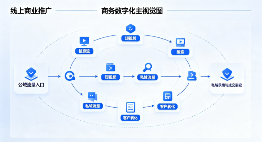 巴林右旗线上商业推广怎么做？全域流量闭环搭建与低成本转化实战指南